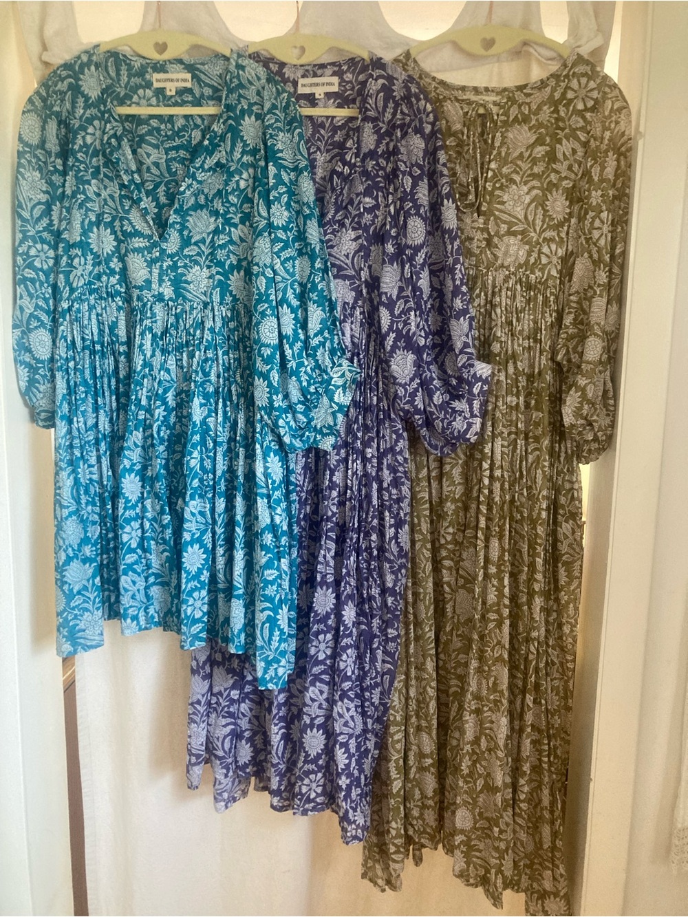 Daughters of India Floral High-Low Dress BUNDLE